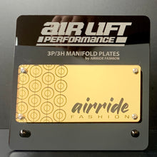 Load image into Gallery viewer, OFFICIAL AIRRIDE FASHION Mirrored Acrylic Airlift Manifold Plate
